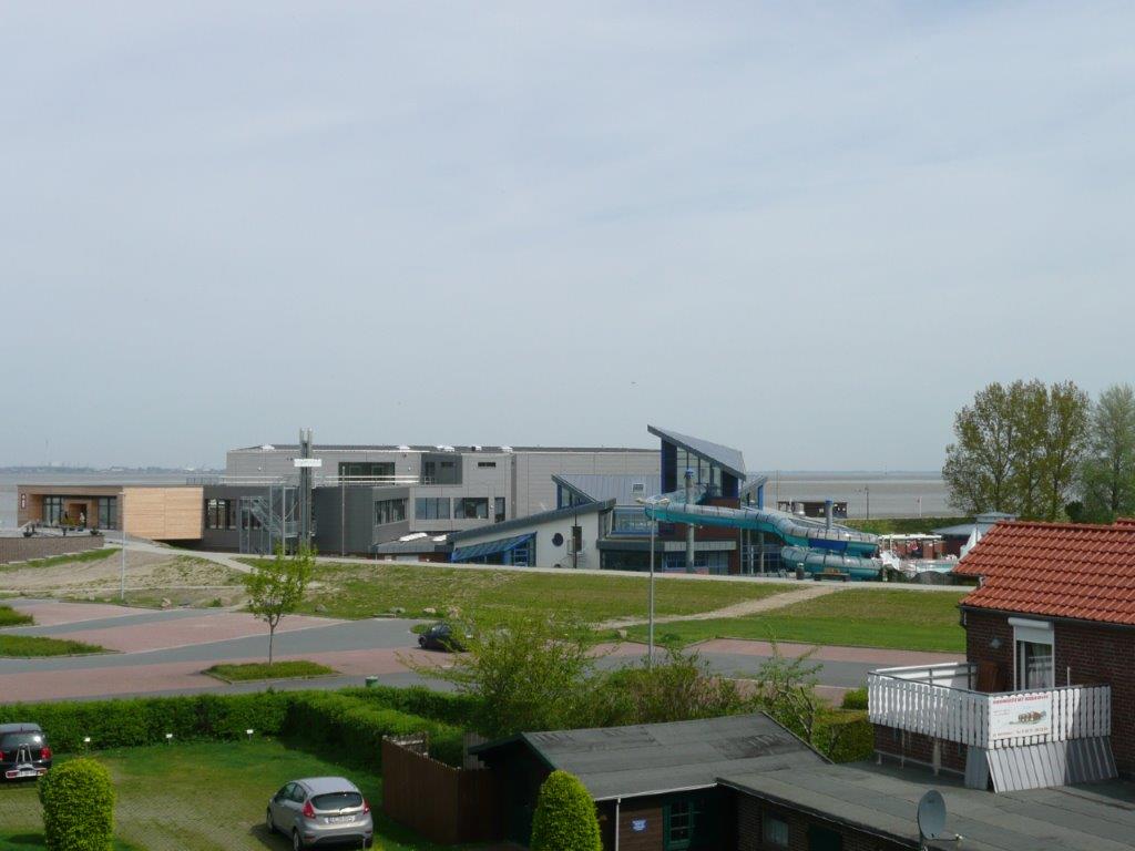 Blick vom Balkon zur Nordsee